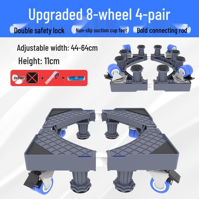 Suport de bază reglabil pentru mașină de spălat cu depozitare