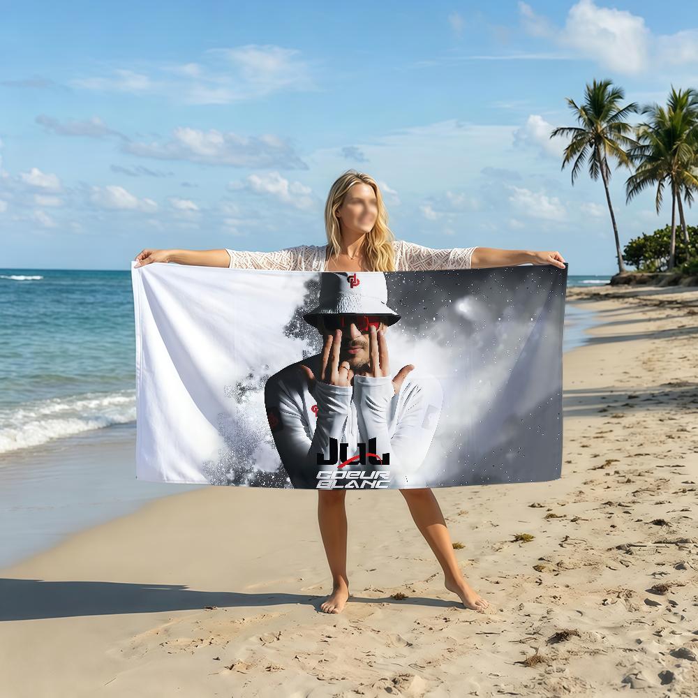France Jul Rapper Towel Soft Pool Gift For Travel Gym Shower Camping Quick Dry Sports Beach Towel