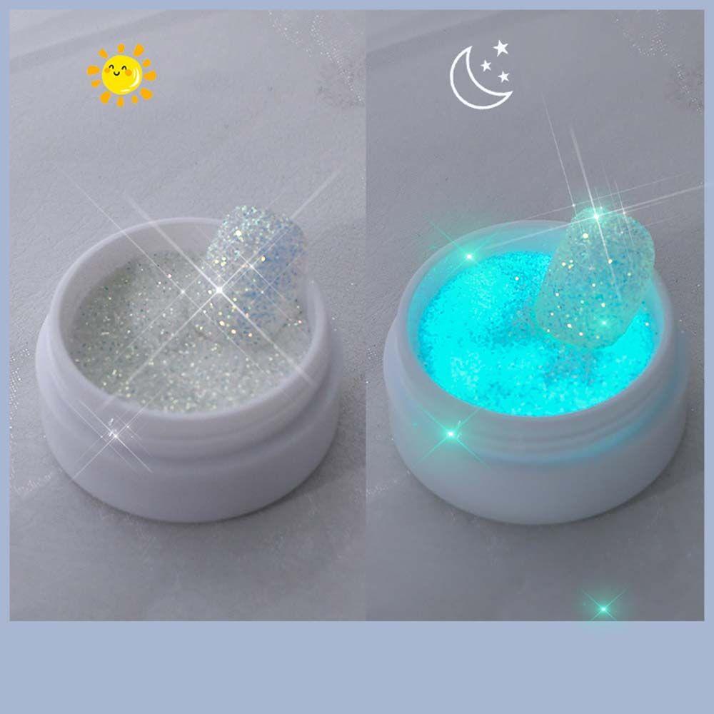 

Shiny Luminous Glow In Dark Manicure Nail Art Glitter Powders Sugar Powder DIY Nail Decoration