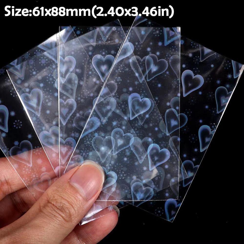 50 sztuk laserowych koszulek na karty, folia ochronna na fotokarty do K-pop, planszówek, kart Tarota, fotokart