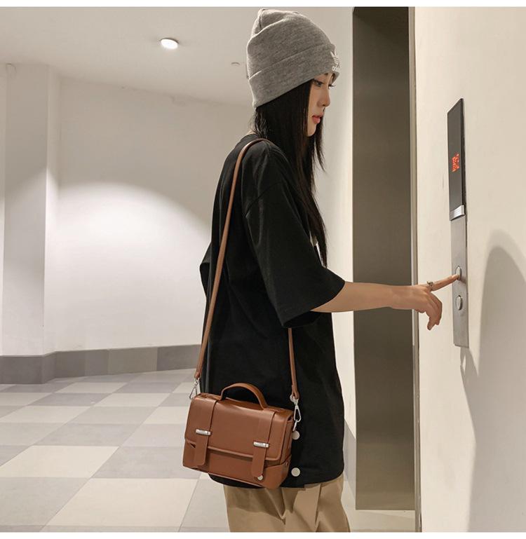Men's Trendy Crossbody Bag - Stylish Japanese & Korean Inspired Small Square Messenger Bag