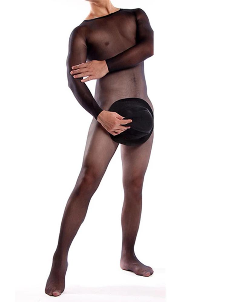 Sling Lingerie For Men Body Stocking Erotic Crotchless Sexy Mesh Underwear Black Porn Babydoll Lenceria Bodysuit Curvy Costumes