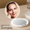 LED Makeup Mirror Portable Foldable Flip Cover Mirror for Touch-Up On-The-Go Charging Travel Mini Mirror