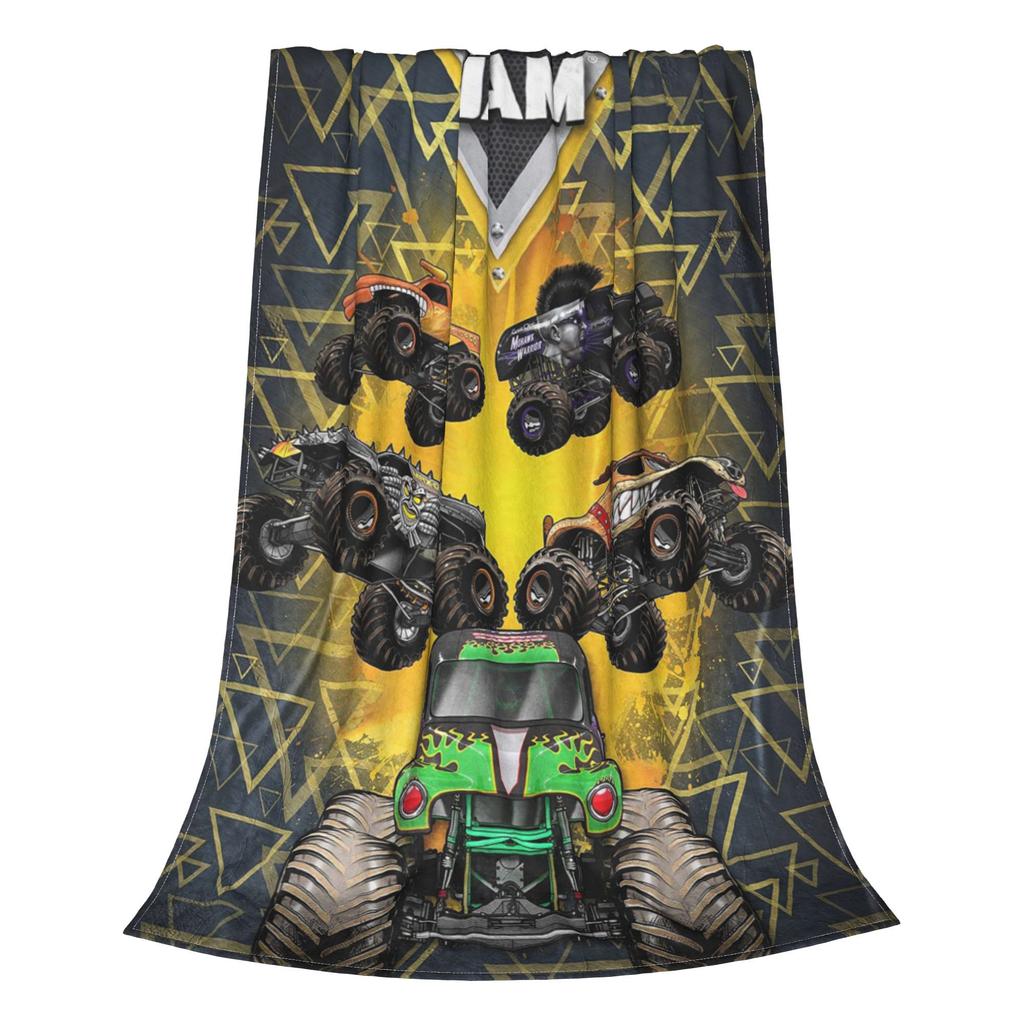 Monster Jam Grave Digger Truck Blanket Super Soft Fleece Sofa Throw Blanket for Home Bedroom Travel Throws Bedspread Quilt