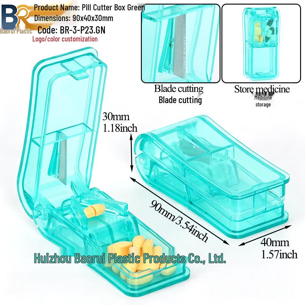 7-Day Round Petal Pill Box: Compact 7-Grid Medicine Organizer for Travel