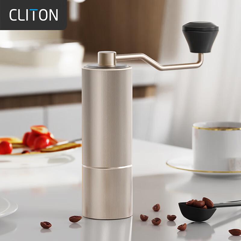 CLITON Manual Coffee Grinder with Steel Core
