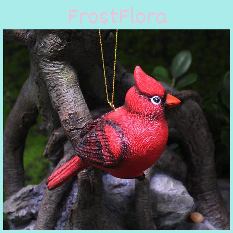Bird Red Resin Handicraft Decoration Suitable For Wedding And Gift Christmas