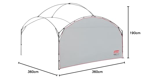 Tenda Coleman Party Shade DX 360+ com Parede Lateral Protetora do Sol
