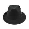 Soft Fedora Hat Solid Color Cashmere Felt Hat Ethnic Style Jazz Hat