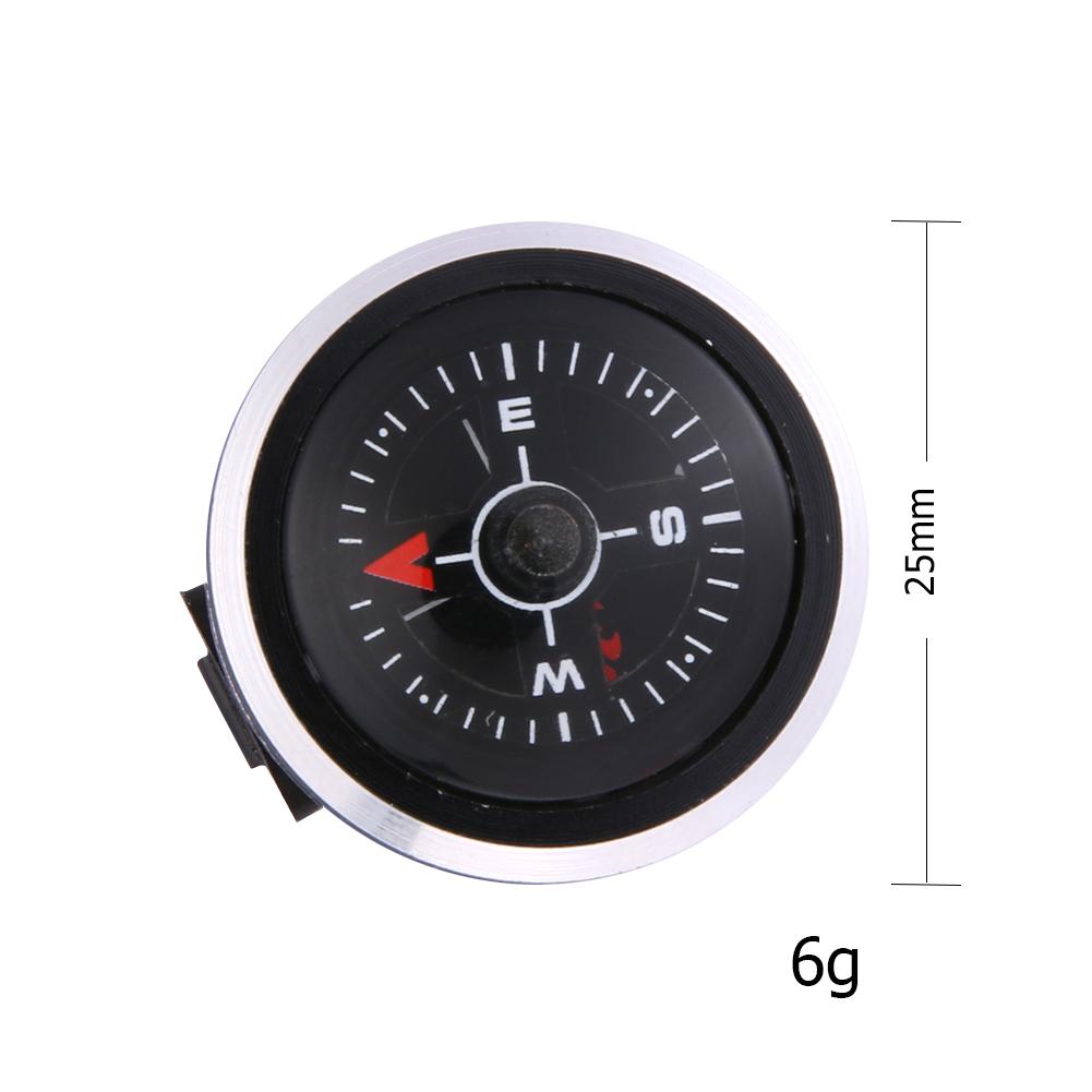 Mini Pocket Compasses Aluminum Alloy Wristwatch Type Navigation Compass Practical Detachable Survival Tool for Outdoor Hiking