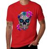Sugar Skull Day Of The Dead Cool Bone Head Skulls Gift Idea T-Shirt customizeds quick-drying t shirts men