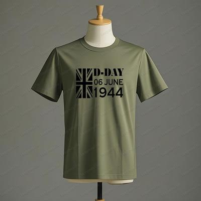 DDay T Shirt Normandy Landings 81st Anniversary 19442025 Tshirt Gifts for Veterans Mens Summer Crewneck Cotton Short Sleeve