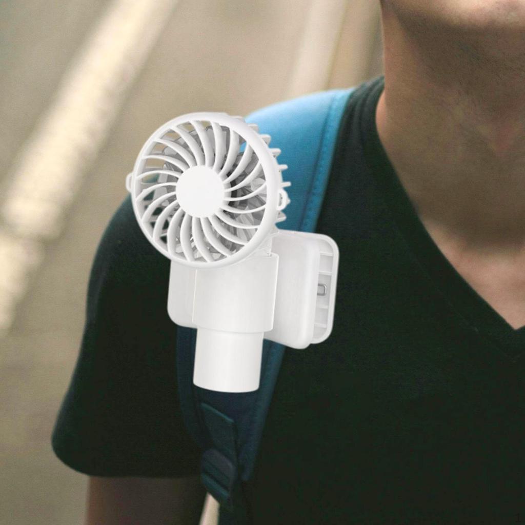 Clip On Fan 3 Speed Adjustable Angle Low Noise Detachable Base Desk Personal for Office