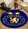 Chelsea F.C Pattern Round Rug, Indoor/Outdoor Mat, for Picnic, Gameroom, Bedroom, Office, Living Room, Home Decor Carpet, Birthday Gift