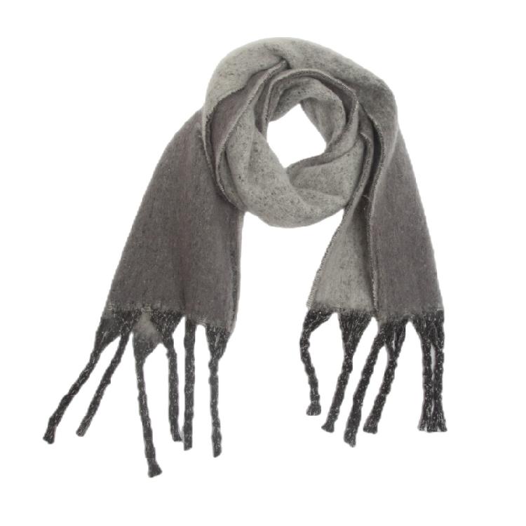 Adult Women Warm Scarf Thicken GradientColor Lengthen Scarf Soft Shawl Scarf