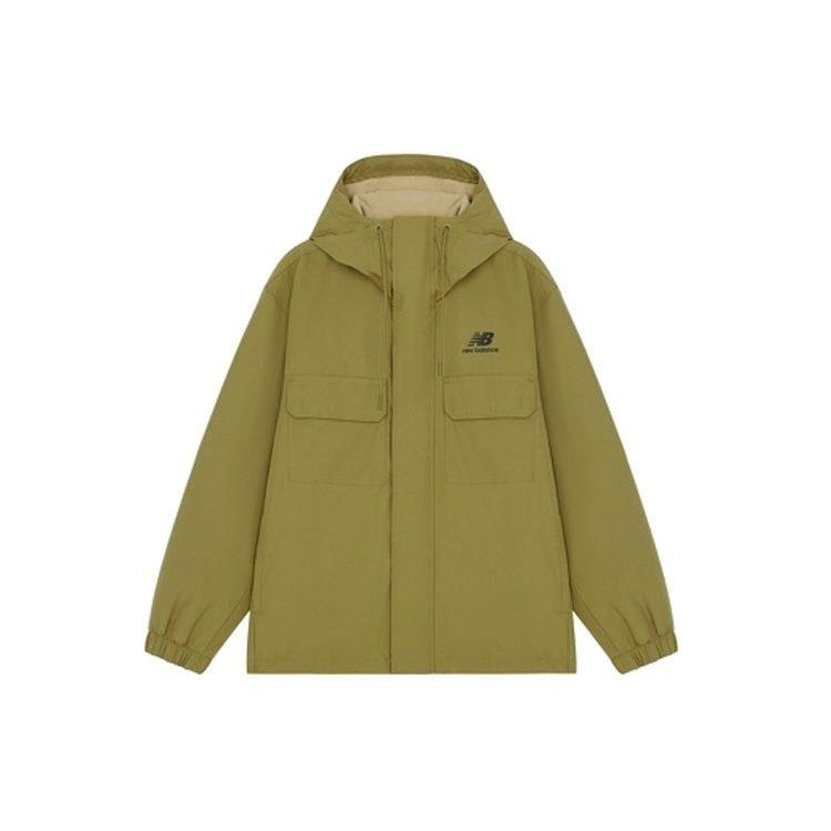 New Balance Jackets Men's Green Hooded Moderate Other AMJ14337-OV
