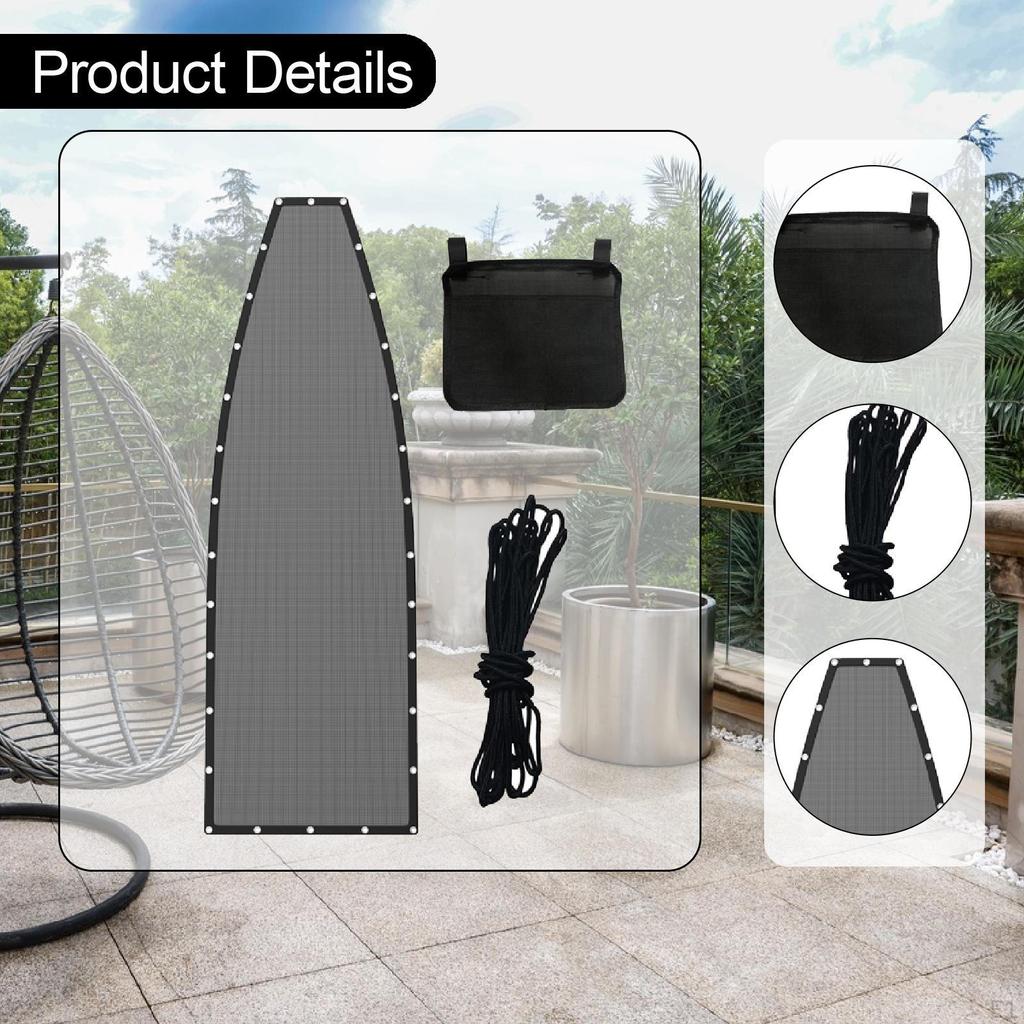 Hanging Lounge Chair Replacement Repair Cloth Backyard Easy Installation Patio Indoor with 39ft Cord