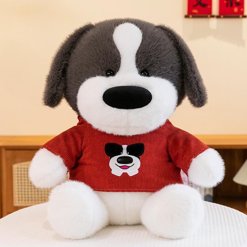 Sweater Dog Plush Toy Cute Sweater Puppy Doll Doll Children Sleeping Pillow Birthday Gift