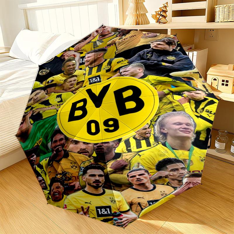 08 Football Club Umbrella 8-Frame for Travel, Camping, Casual Lightweight Portable Umbrella, Essential for Every Family Holidays Gift