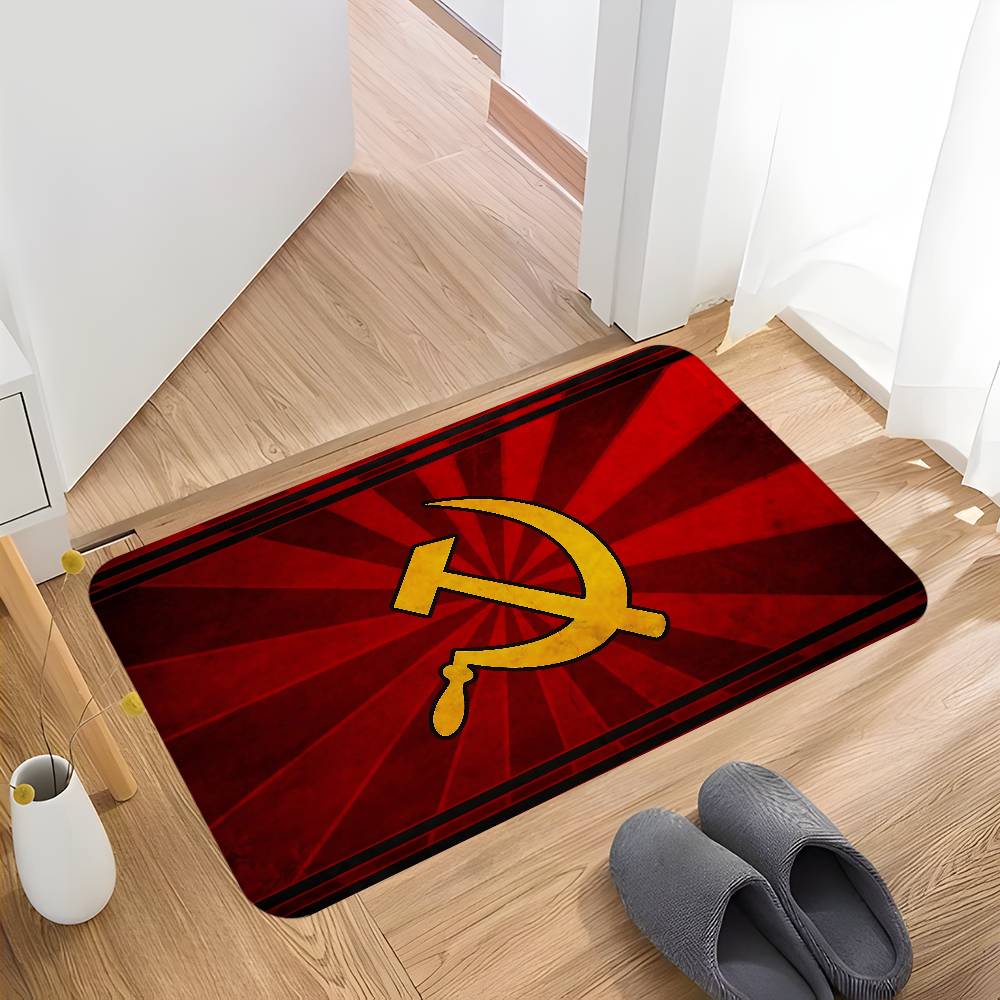 CCCP USSR Soviet Hallway Carpet Non-Slip Laundry Room Mat Laundry Decor Balcony Child Living Room Toilet Rug