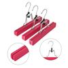Adjustable Wooden Hanger for Wigs & Hanfu Dresses, Skirt Pants Hanger JK Uniform & Pleated Skirts, Multi-Punctional Foldable Storage Organizer