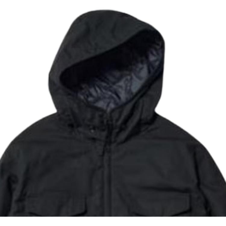 Uniqlo Hoodie Classico Design Invernale con Ritenzione del Calore Giacca di Media Lunghezza Unisex Nero 467596-09