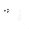 Wooden Bird Wall Art And Clear Acrylic Side Table Set for Garden Study Room Farmhouse Office Balcony
