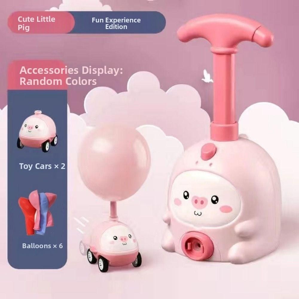 Air Propulsion System Balloon Launcher Toy Car Tower Design Balloon Powered Car Toy  Kid's Birthday