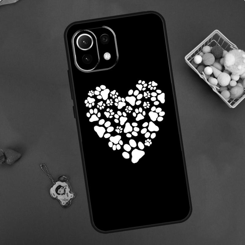 Dog Paw Case For POCO F5 X3 X5 Pro X4 F4 GT C40 M5s F3 Cover For Xiaomi 13 12 Lite 12T 11T Pro 12X