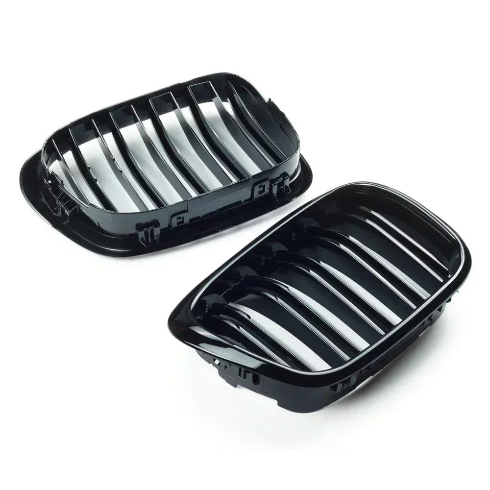 For BMW E39 5 Series 525 528 Gloss Black Grille Car Front Hood Grill Kidney Grilles Racing Grill 95-04 Auto Accessories