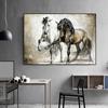 Oil Painting Animal Posters and Prints Horses Canvas Painting Black and White Wall Pictures for Living Room Cuadros Home Decor