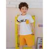 [olivan] Hip Boy Bold Line Top And Bottom Suit  Yellow 