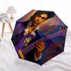 1pc Purple Prince Automatic Folding Umbrella, Portable Collapsible Design, Casual Outdoor Accessory L1202028