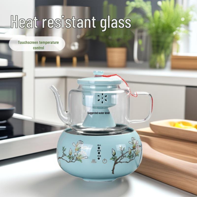 High-Temp Resistant Electric Ceramic Tea Stove with Thickened Silicon Glass & Touch Control