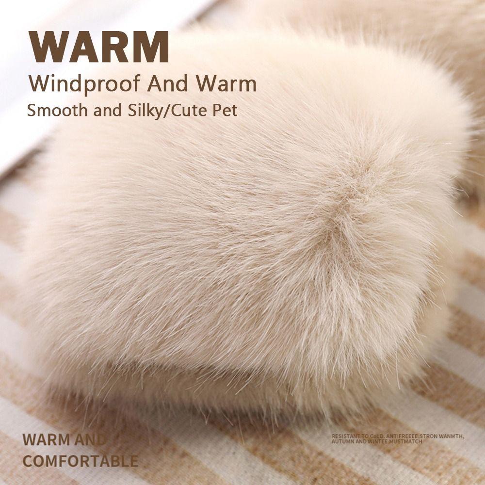 Keep Warm Plush Gloves Fleece Lining Faux Fur Mittens Cute Winter Gloves  Winter Season