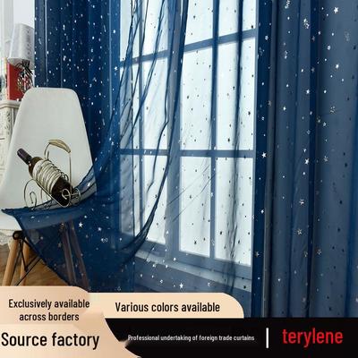 Star Sheer Curtain for Bedroom & Living Room - Trendy Design