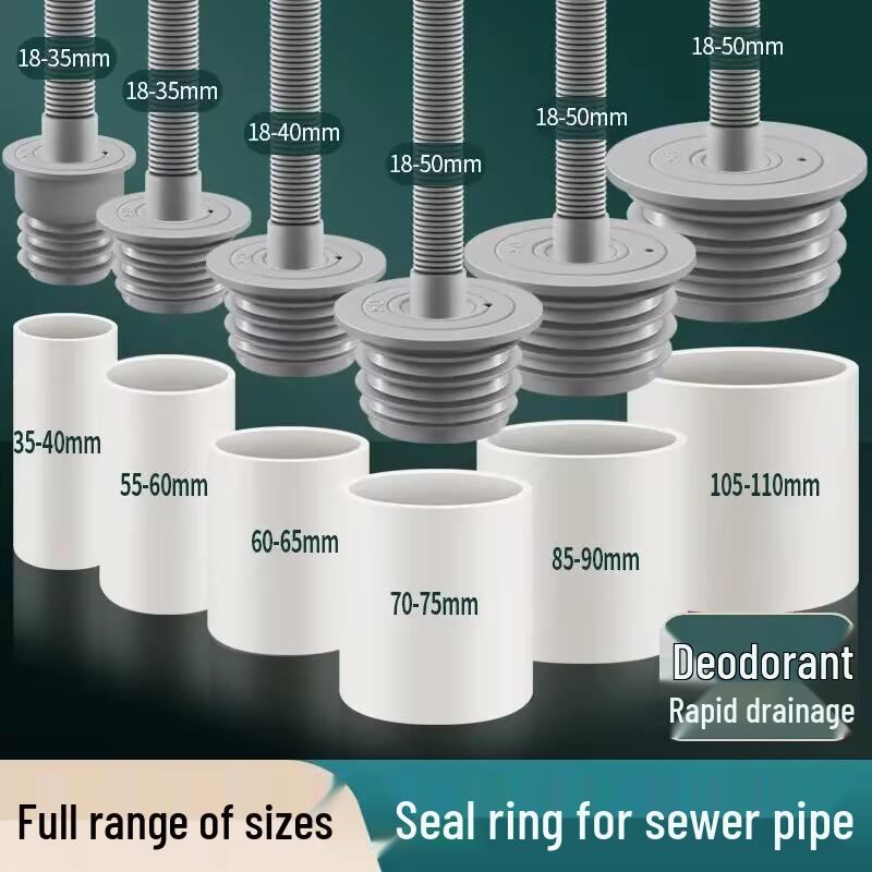 Odor-Proof Sealing Ring for Washing Machine and Floor Drain - Insect and Odor Stopper for Sewer Pipes