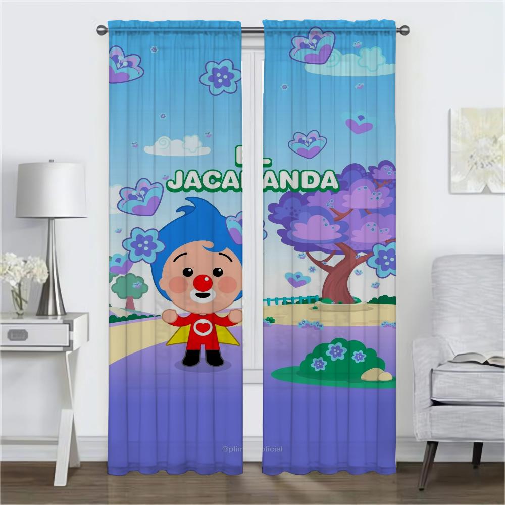 Tulle for Bedroom Plim-Plims Home Interior Curtains for Living Room Curtain Blinds Shades Partition Curtains 2 Pieces Kitchen