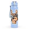 1PC Hand Holding Game Controller Pattern 750ml Color Plastic Sports Water Bottle Leakproof Flip Straw Lid Suitable for Sports Office Home Use