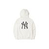 MLB Floral Series New York Yankees Back Floral Logo Hoodie Unisex hoodie White 3AHDM0314-50IVS