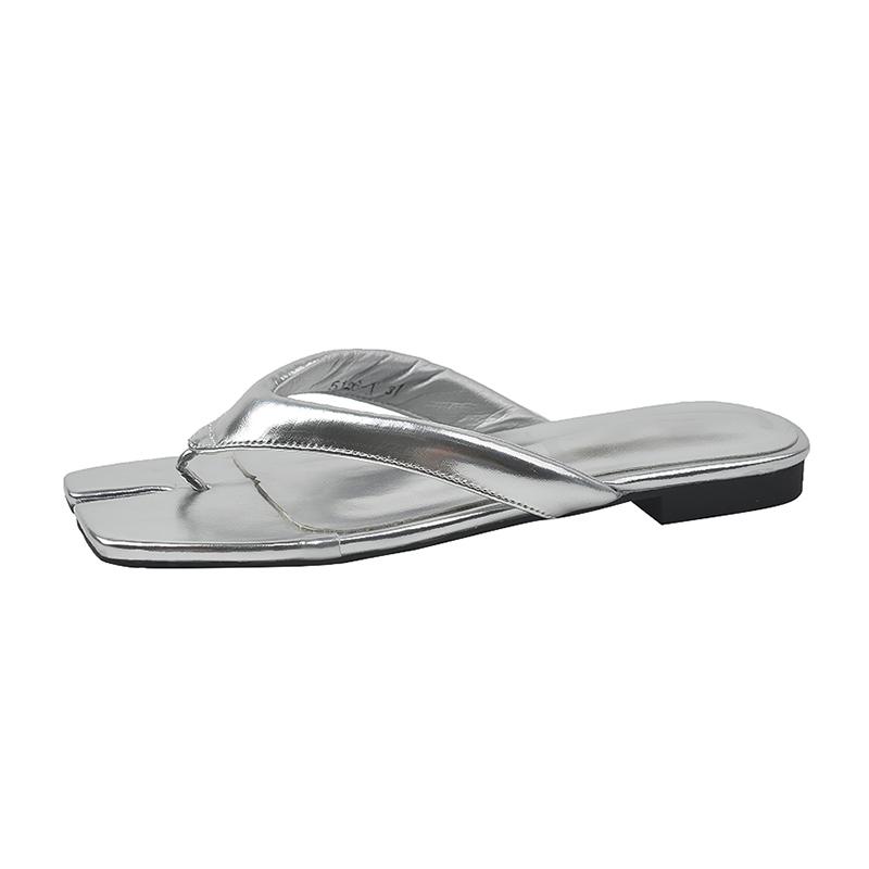 2025 Sommer Damen Zehensteg-Slipper Mode Flats Pantoletten Komfort Outdoor Strandurlaub Flip Flop