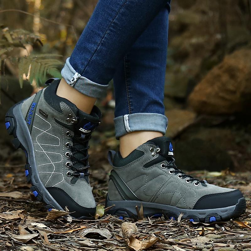 Winter Snow Boots Men Warm Comfortable Plush Laced Anti-slip High-top Men Boots Durable Soft Comfortable Hiking Shoes Women