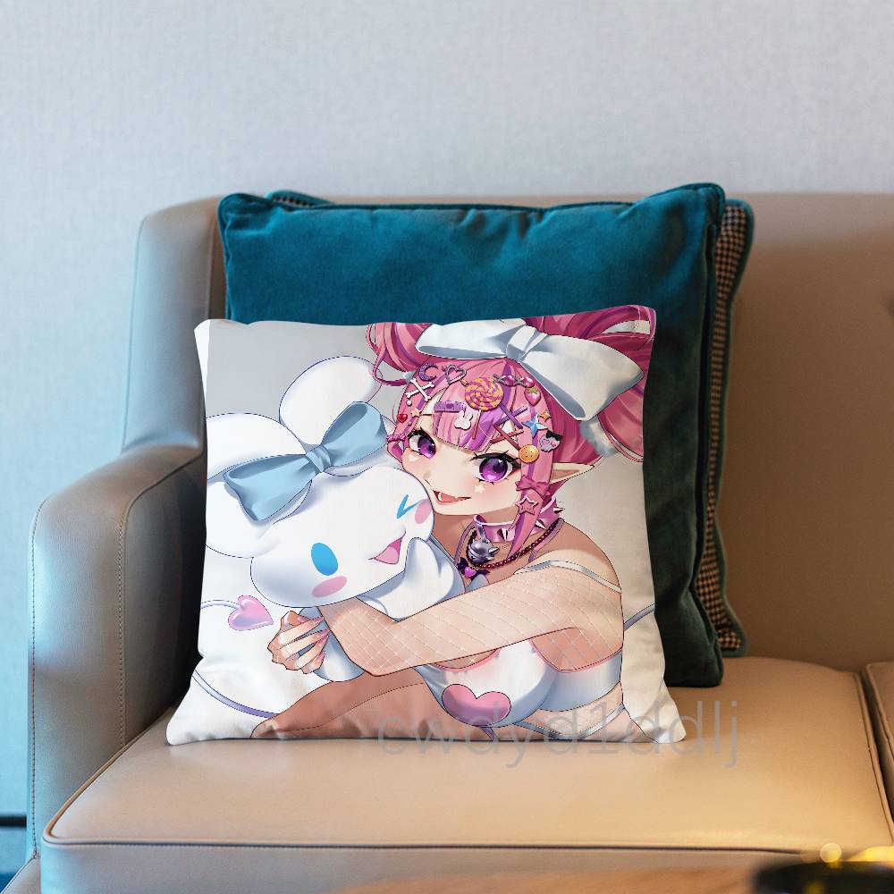 IIronmouse Vtuber Cushion Cover Pillow Cover Decor Pillowcase Printed Cushion Case For Couch