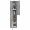 VidaXL Highboard Concrete Grey 34.5x34x180 Cm Engineered Wood 3198973