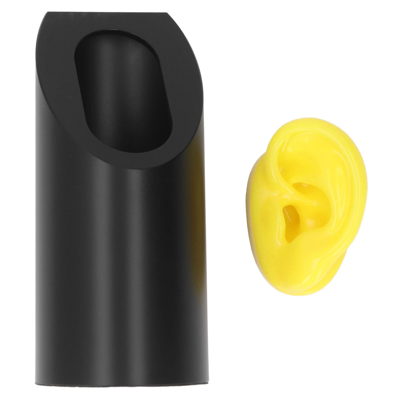 

Silicone Ear Model Simulation Ear Models Statue Acupuncture Ear Model Medium Yellow Ear Black Cylind Left Ear