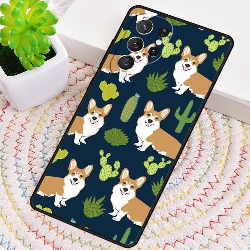 Welsh Corgi Collage TPU Phone Case For Samsung Galaxy note 10 pro S26 S25 S24 S23 S22 Ultra Plus S21 FE S20 Shockproof Cover