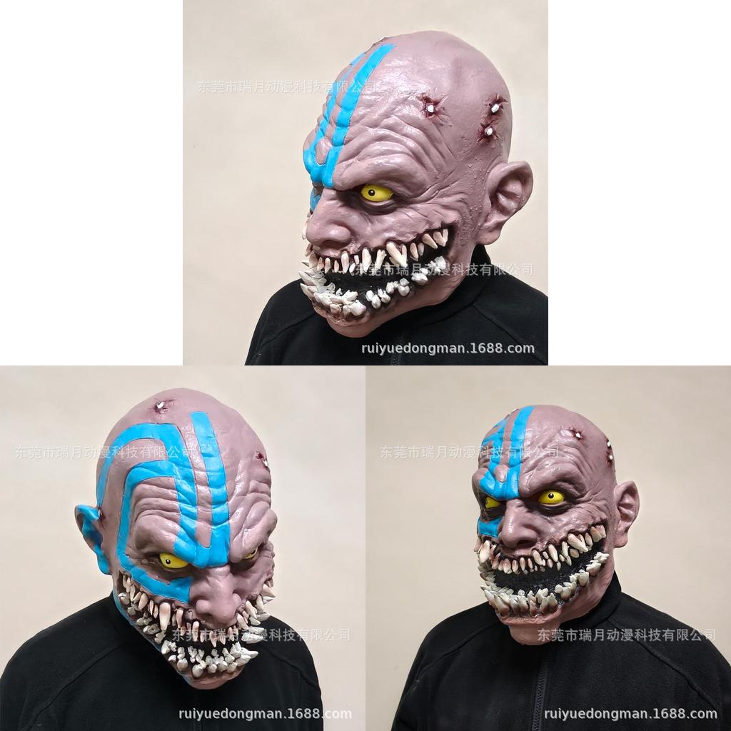 Mortal Kombat Baraka Mask Latex Costume Accessory For Halloween Cosplay