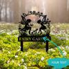 Custom Metal Fairy Garden Sign for Outdoor Decor Personalized Classic Design Pole Mount