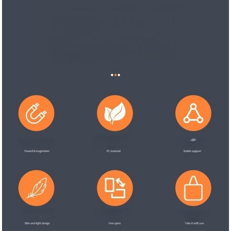 1PC New Magsafe Magnetic Mobile Phone Holder Lazy Desktop Holder Mobile Phone Ring Buckle Folding Bracket