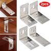 2 Stück Möbel Edelstahl Eck schnalle Befestiger Schutz Corner Guard Winkel Eck Code Winkel Halterungen Ständer